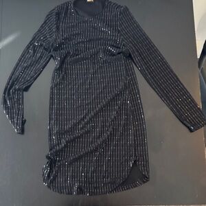 Glitz Elegant Black Dress with Black Accents size Medium